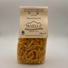 Load image into Gallery viewer, Sedani rigati Maiella au bronze 500g | Pâtes artisanales italiennes