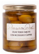 Green Olives Stuffed with Anchovies and Capers 314ml 